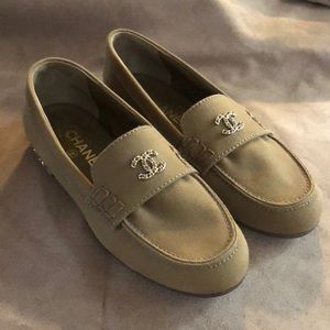 NEW Chanel Loafers Brown Size 37